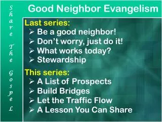 Good Neighbor Evangelism