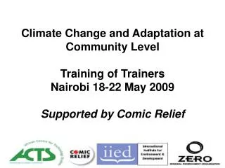 Session 1.3 Introduction to Climate Change Terry Cannon, IIED