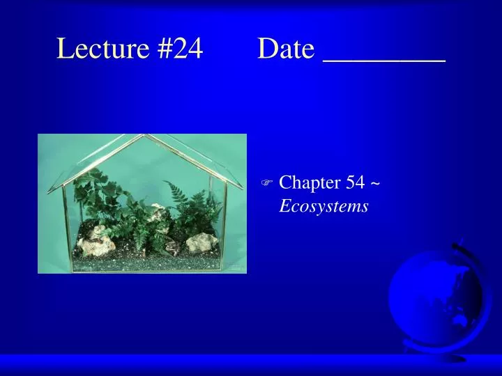 lecture 24 date