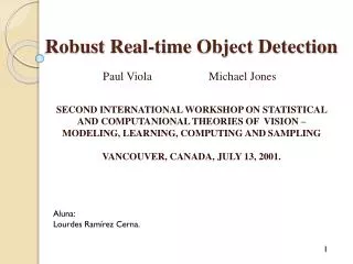 Robust Real-time Object Detection