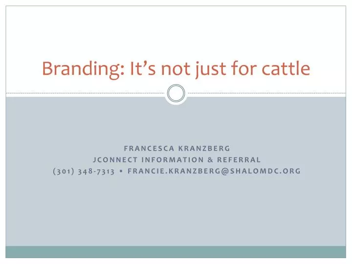 branding it s not just for cattle