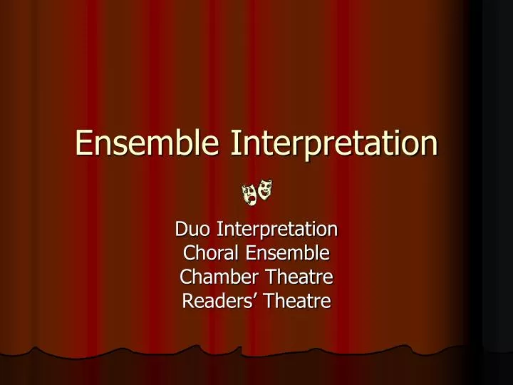 ensemble interpretation