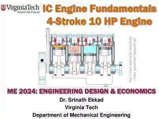 IC Engine Fundamentals 4-Stroke 10 HP Engine