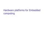 Hardware platforms for Embedded computing - slide 1