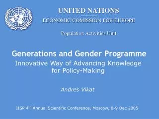 Generations and Gender Programme