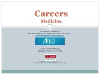 Careers Medicine