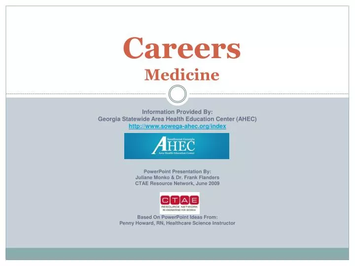 careers medicine