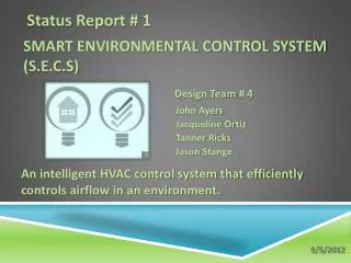 smart environmental control system s e c s