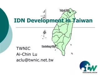 IDN Development in Taiwan