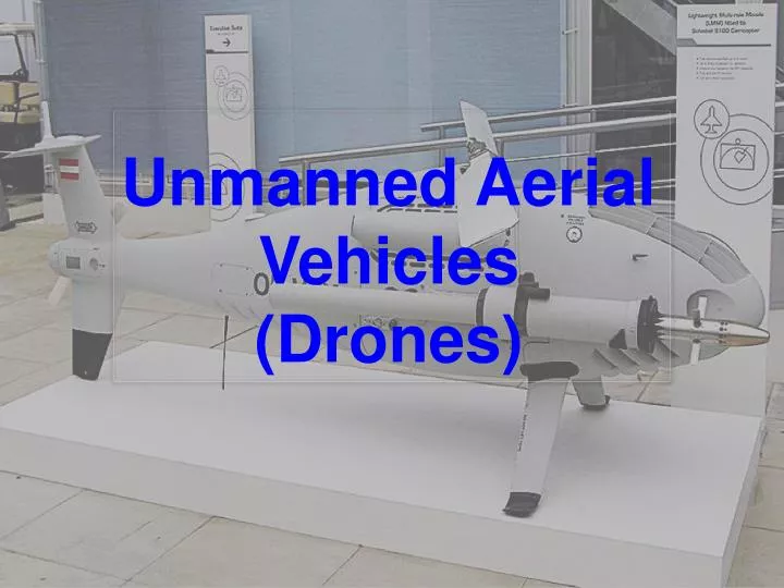 unmanned aerial vehicles drones