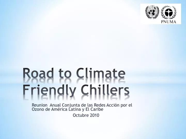 road to climate friendly chillers
