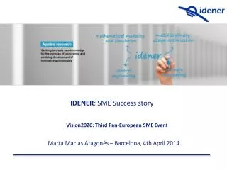 Vision2020 : Third Pan-European SME Event