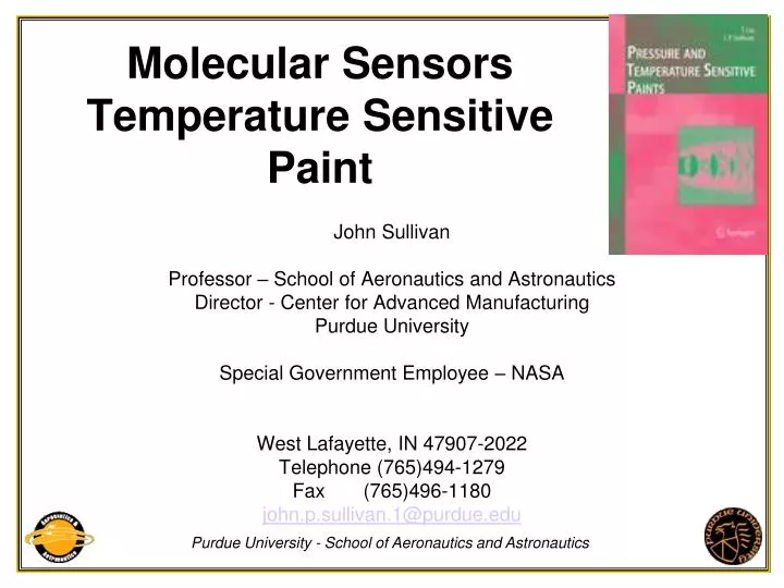 molecular sensors temperature sensitive paint