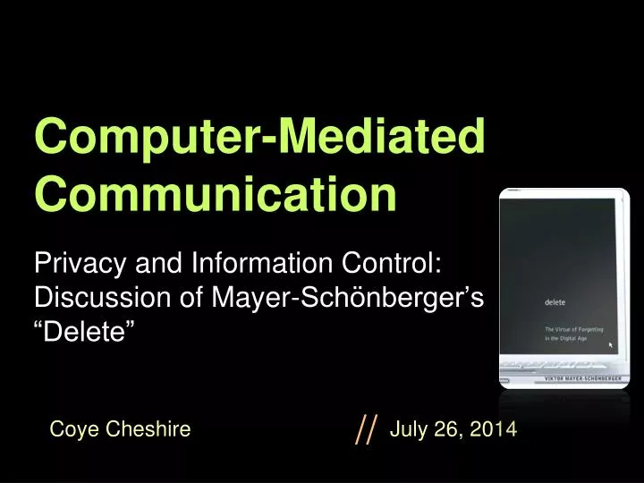 computer mediated communication