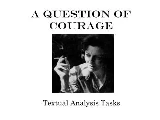 A Question Of Courage
