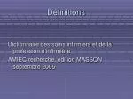 Définitions - slide 1