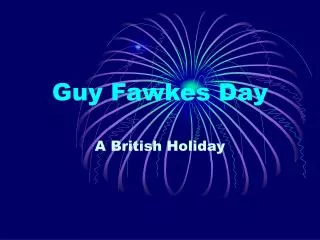 Guy Fawkes Day