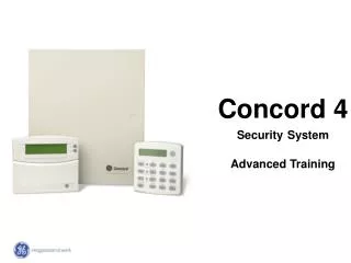 Concord 4 Security System Advanced Training