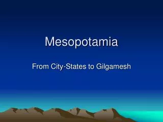 Mesopotamia