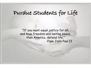 &quot;If you want equal justice for all, and true freedom and lasting peace,