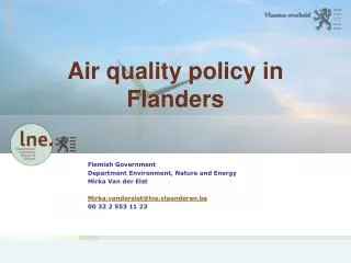 Air quality policy in Flanders