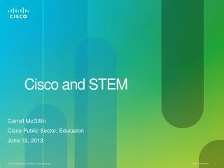 Cisco and STEM