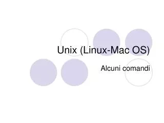 unix linux mac os