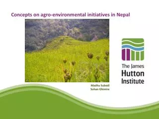 Concepts on agro-environmental initiatives in Nepal