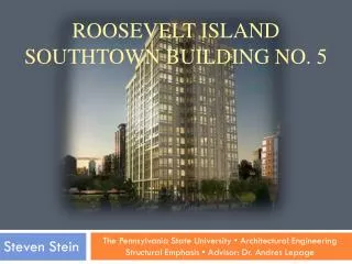 Roosevelt Island Southtown Building No. 5