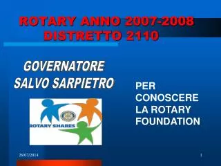 rotary anno 2007 2008 distretto 2110