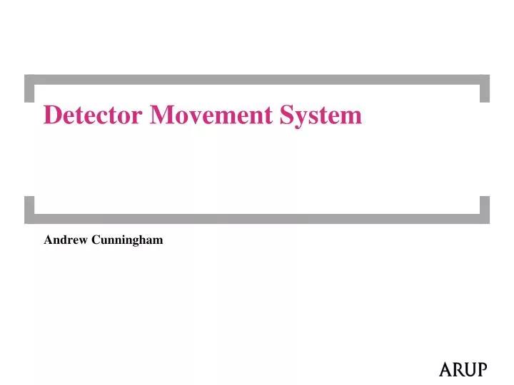 detector movement system