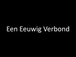 een eeuwig verbond
