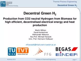 Decentral Green H 2