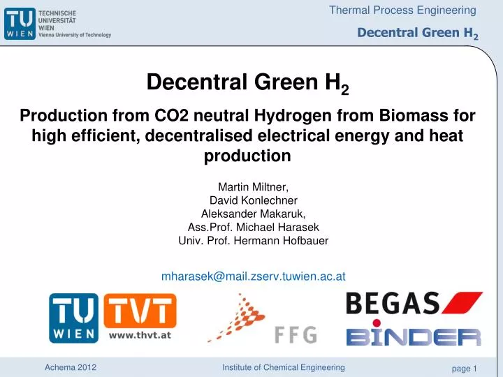 decentral green h 2