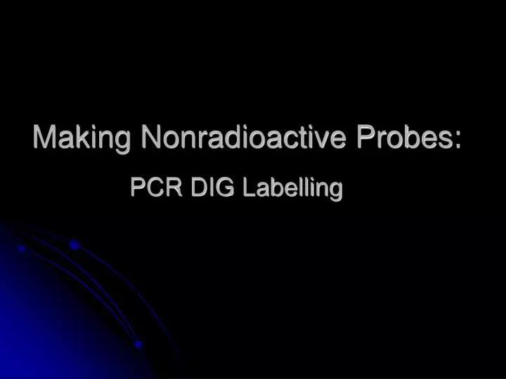 making nonradioactive probes