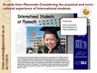 Chelo.andres@plymouth.ac.uk ALTC2010