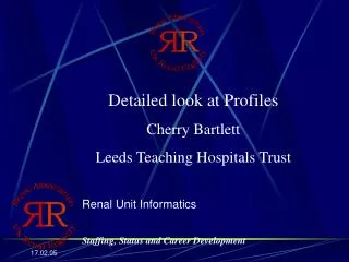 Detailed look at Profiles Cherry Bartlett Leeds Teaching Hospitals Trust