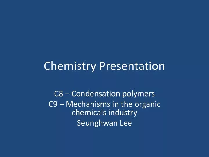 chemistry presentation