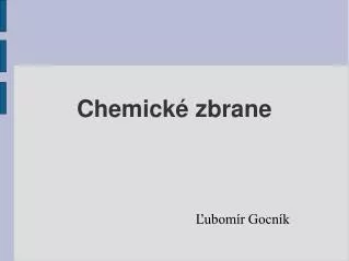 chemick zbrane