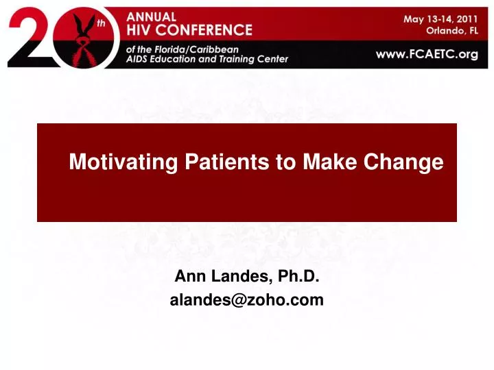 motivating patients to make change