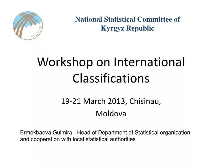 workshop on international classifications