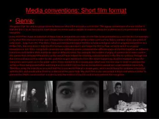 Media conventions: Short film format
