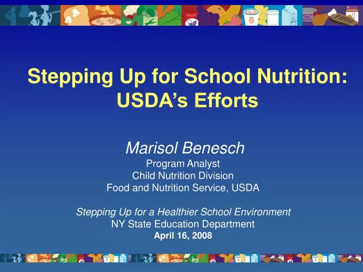 stepping up for school nutrition usda s efforts