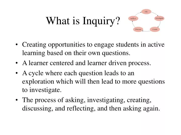 what is inquiry