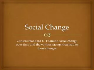 Social Change