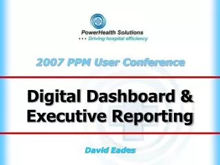 Digital Dashboard &amp; Executive Reporting