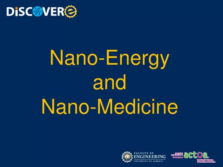 nano energy and nano medicine