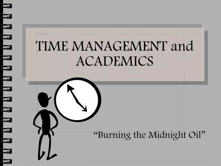 time management and academics