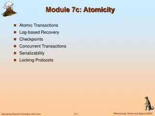 Module 7c: Atomicity