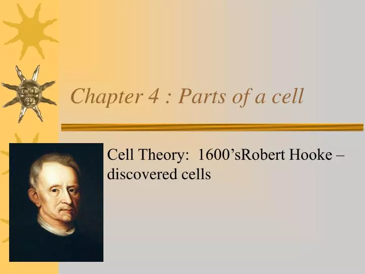 chapter 4 parts of a cell
